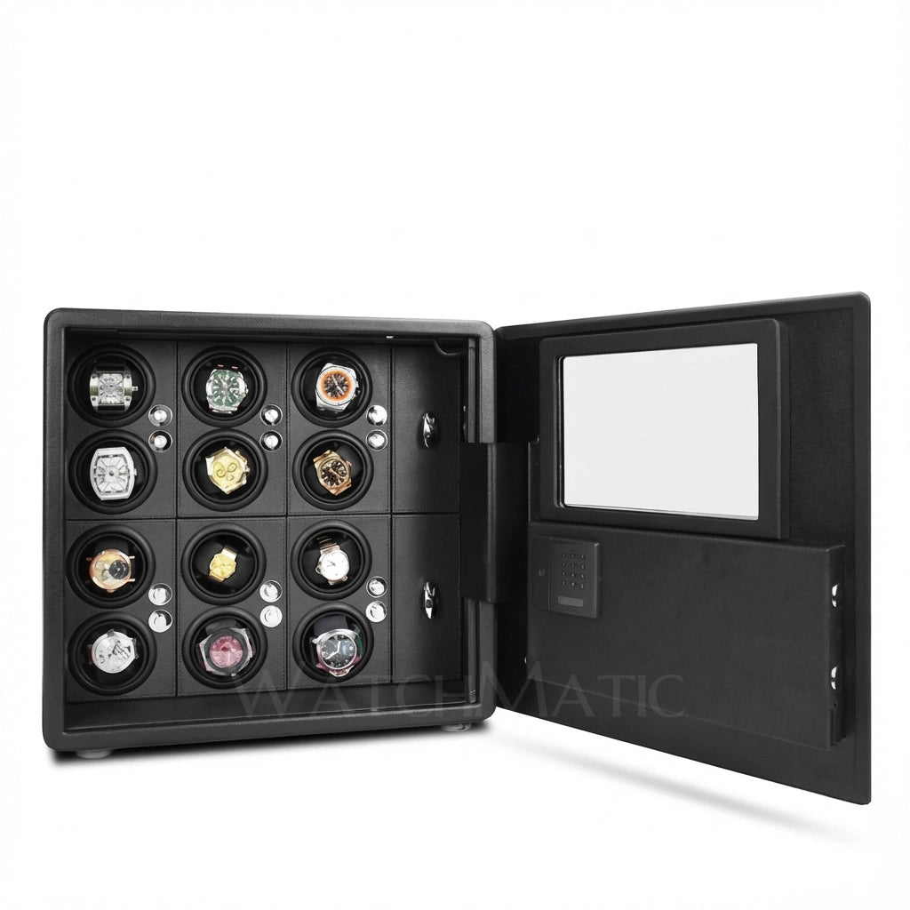 WatchMatic Kovra Vault Series 12 - Watch Winder Safe Box - WatchMatic