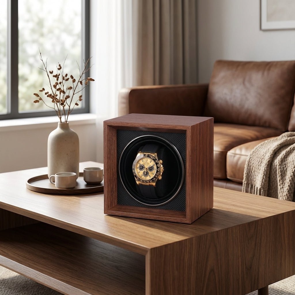 WATCHMATIC Edge Wood Single Watch Winder 14:350686X1 - WatchMatic